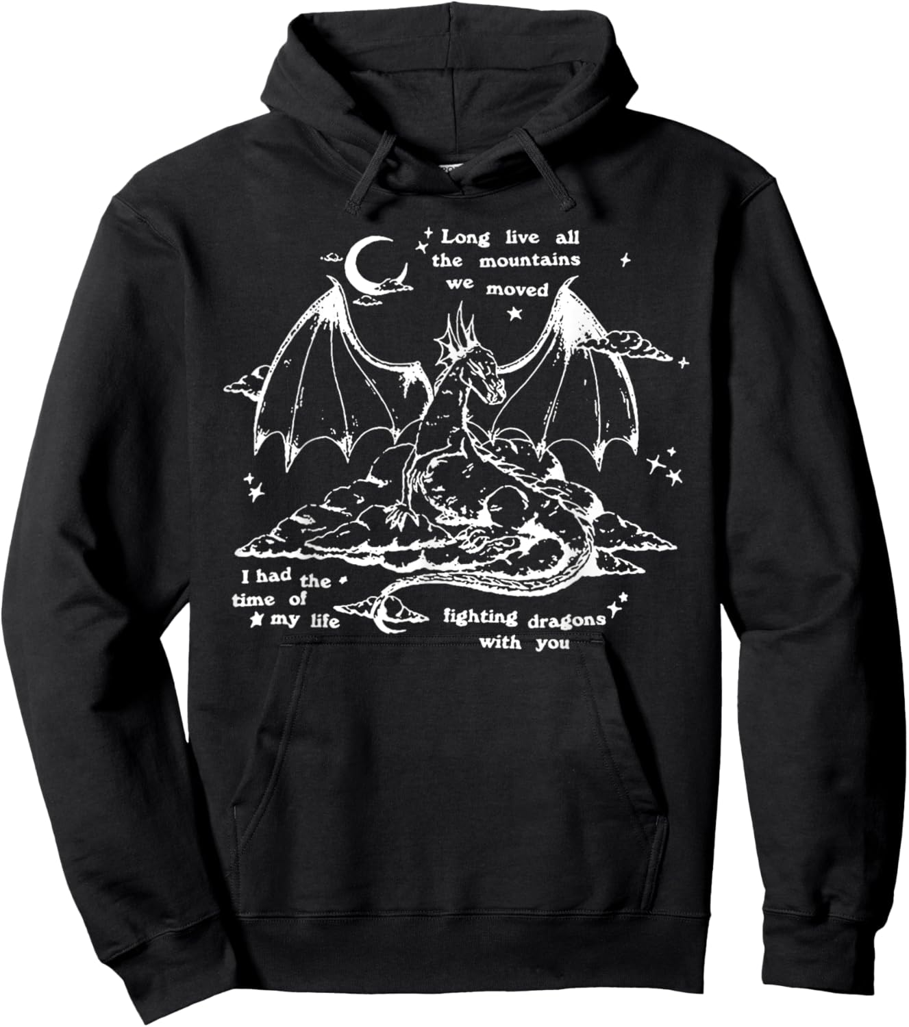 Fighting Dragons with You Hoodie - Hoodie | Black