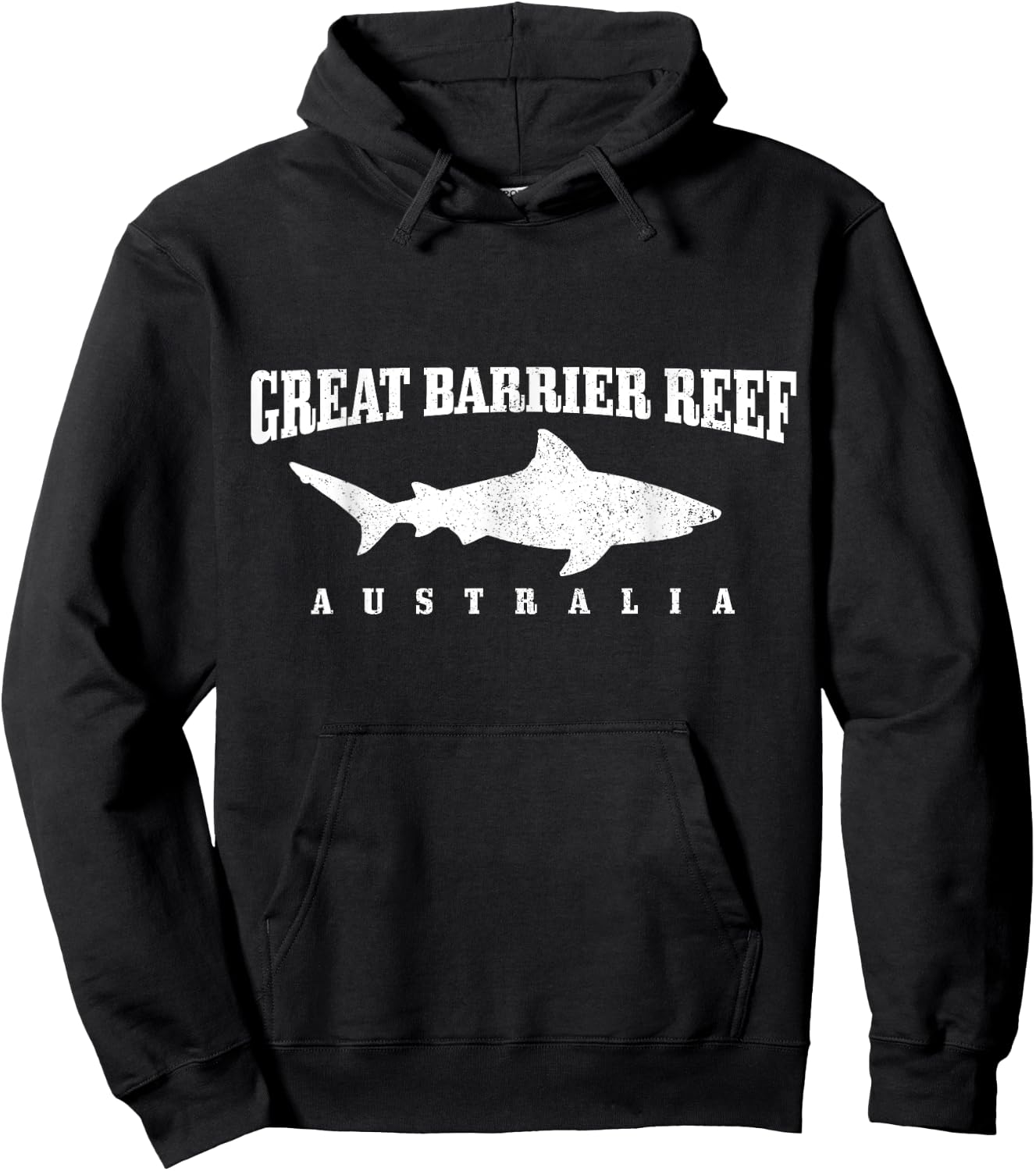 Great Barrier Reef Australia Diver Shark Diving Hoodie - Hoodie | Black