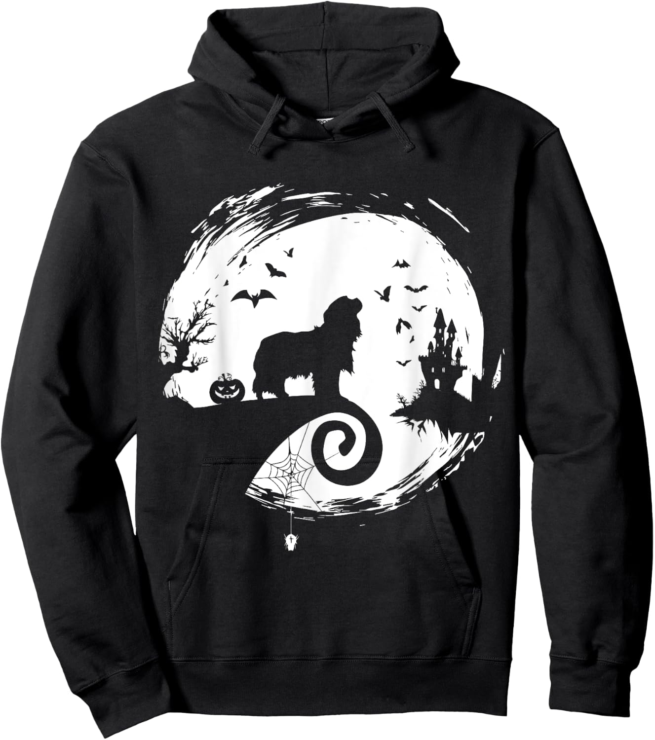 Cavalier King Charles Spaniel Halloween Costume Creepy Hoodie - Hoodie | Black
