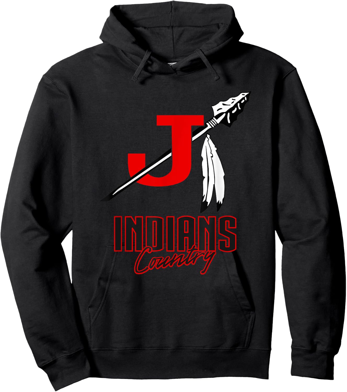 Jackson Indians Logo Country HS Hoodie - Hoodie | Black