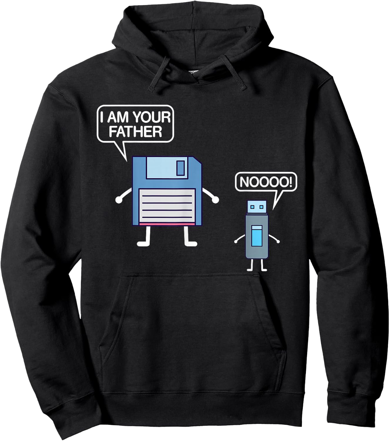 USB Floppy Disk I Am Your Father - Nerdy Computer Geek Hoodie - Hoodie | Black