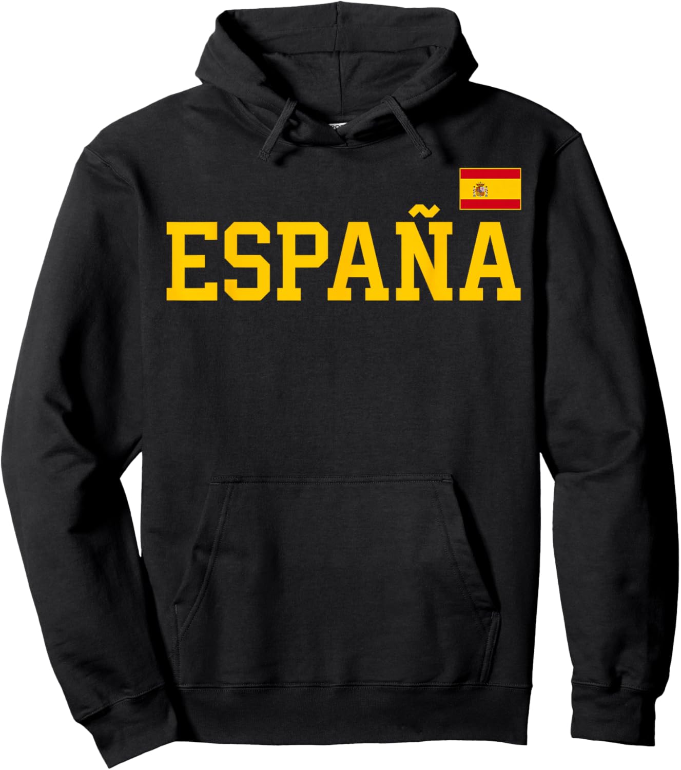 Spanien Damen Herren Kinder Spanische Flagge Rot España Hoodie - Hoodie | Black