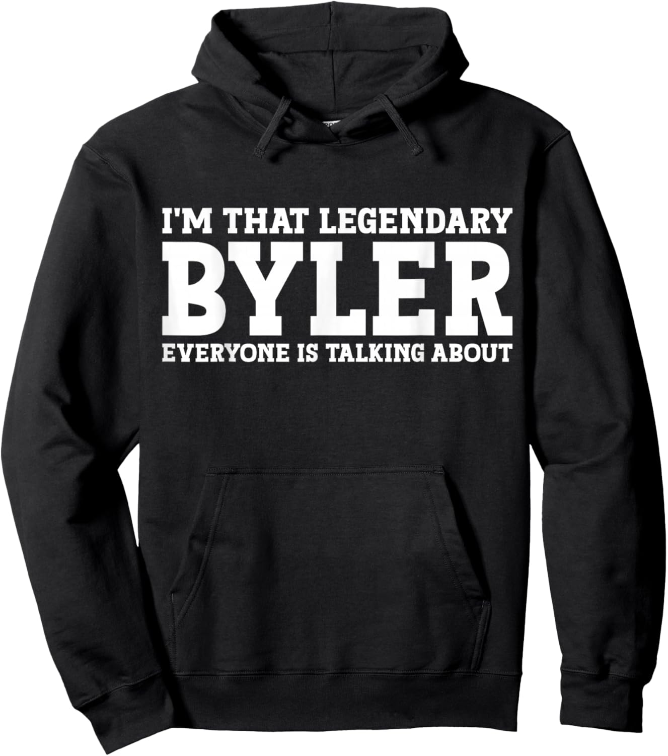 Byler Surname Funny Team Family Last Name Byler Hoodie - Hoodie | Black