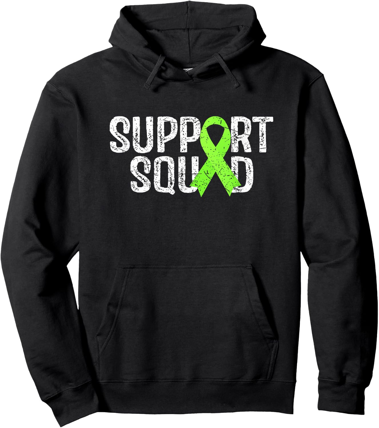 Support Squad Non Hodgkins Lymphoma Awareness Hoodie - Hoodie | Black