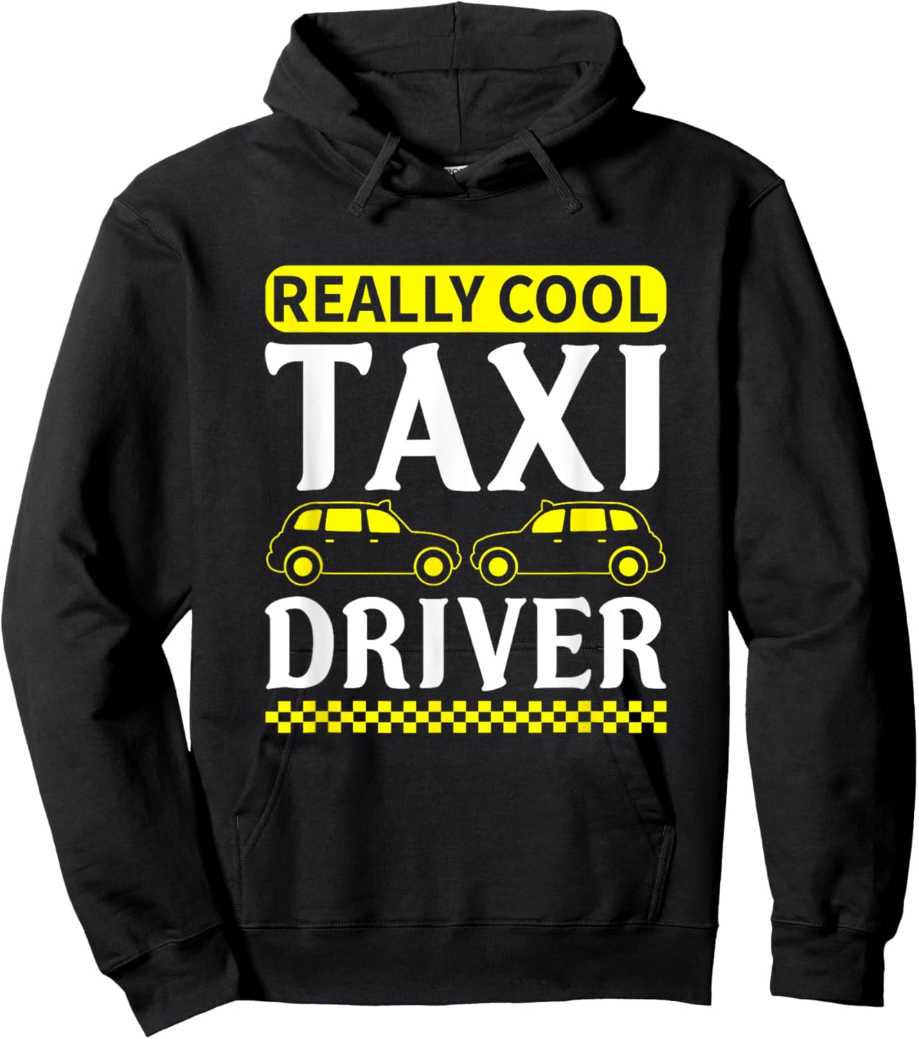 Funny Taxi Driver Saying Men Women Cab Driver Hoodie - Hoodie | Black