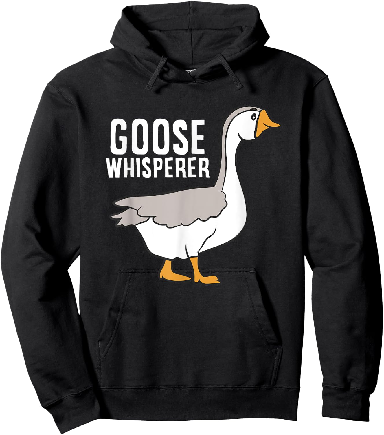 Goose Whisperer Love Goose Bird Lover Gift Funny Goose Hoodie - Hoodie | Black