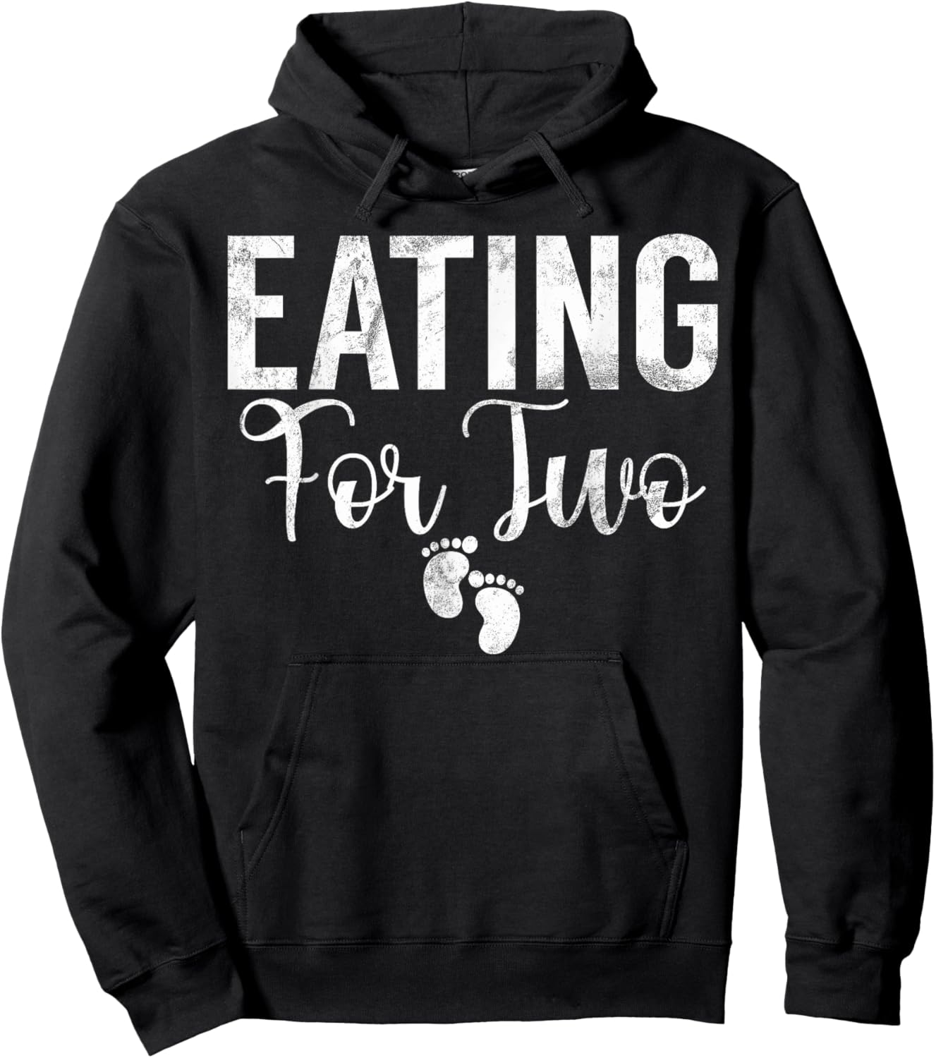 Eating for Two Baby Shower Hoodie - Hoodie | Black