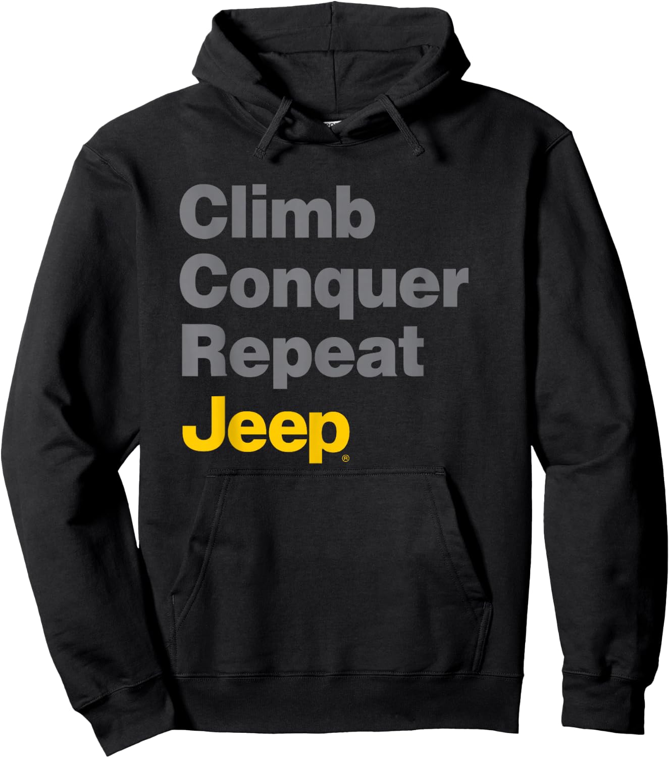 Jeep Climb Conquer Repeat Hoodie - Hoodie | Black