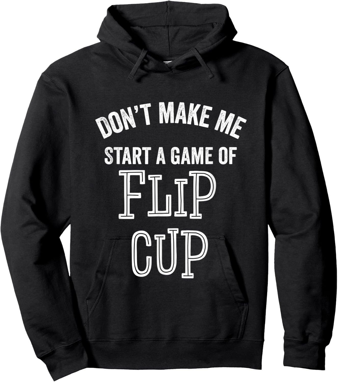 Funny Flip Cup Beer Drinking Game Party Sarcastic Parties Hoodie - Hoodie | Black
