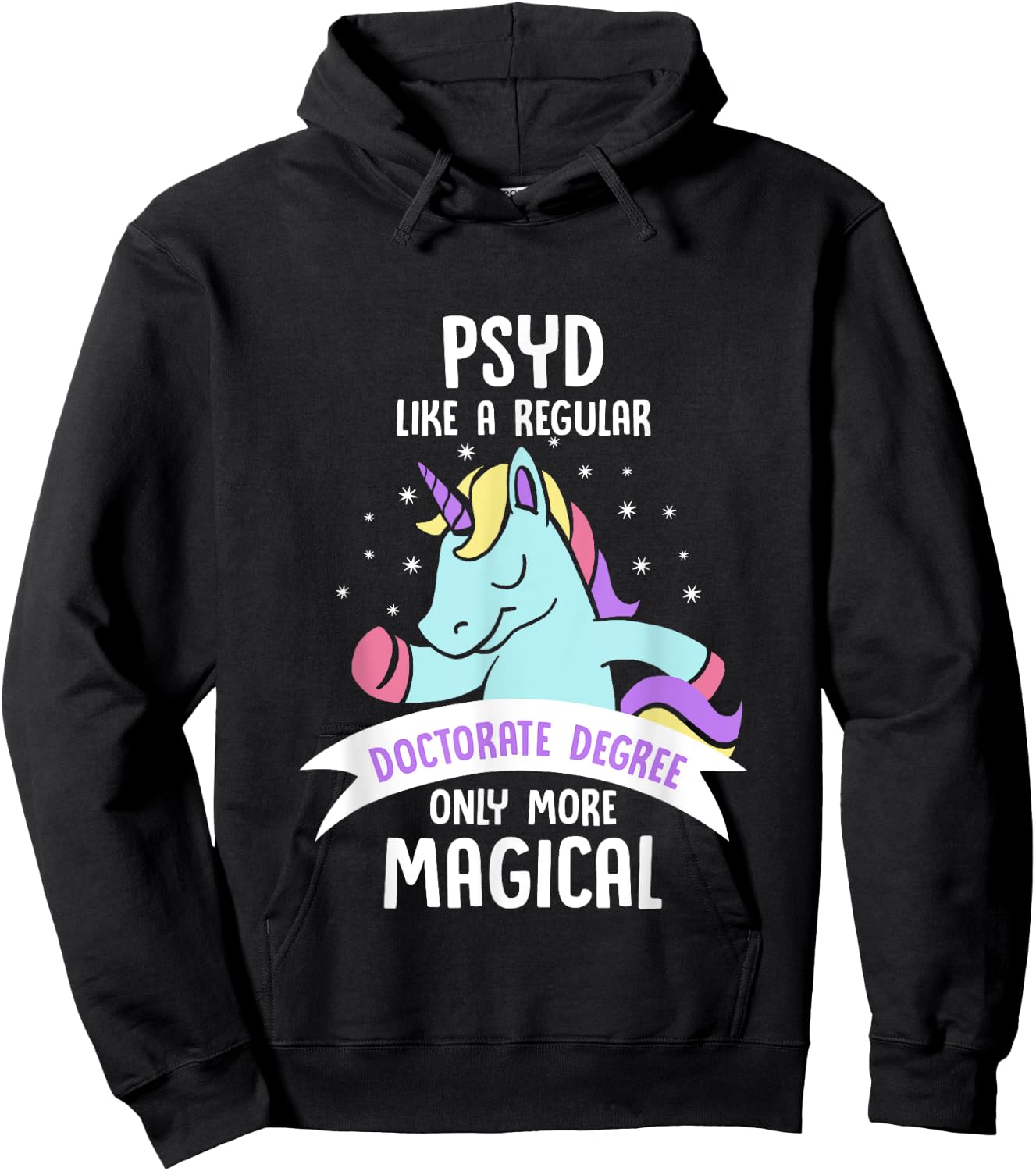 PsyD Doctor of Psychology Magical Doctorate Graduation Hoodie - Hoodie | Black