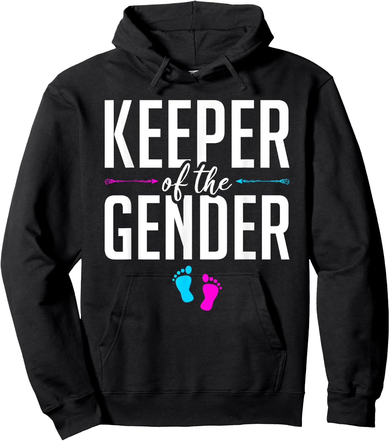 Keeper Of The Gender Gender Reveal Hoodie - Hoodie | Black