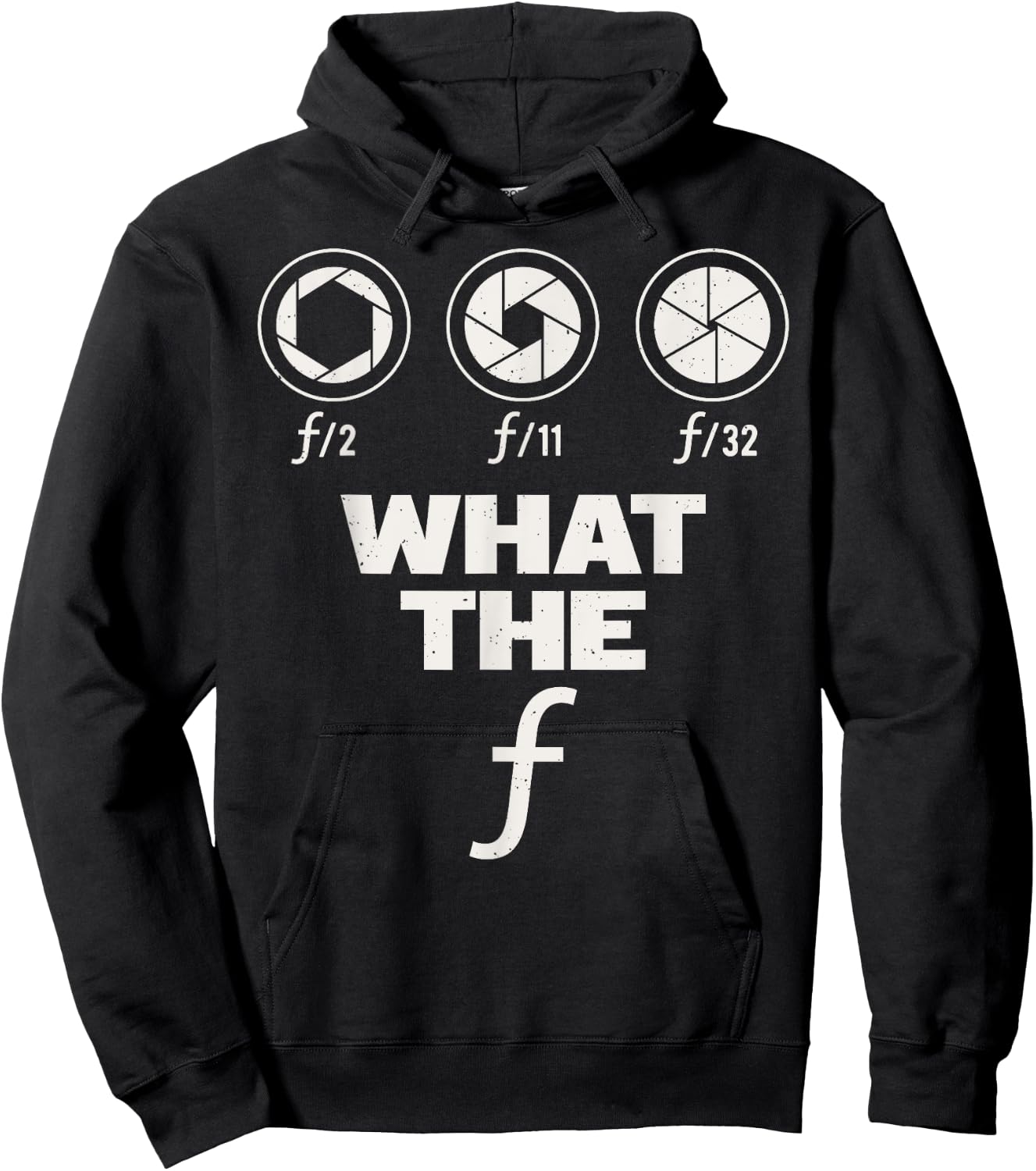 Photography Lover Gift design | What The F | Women Men gift Hoodie - Hoodie | Black