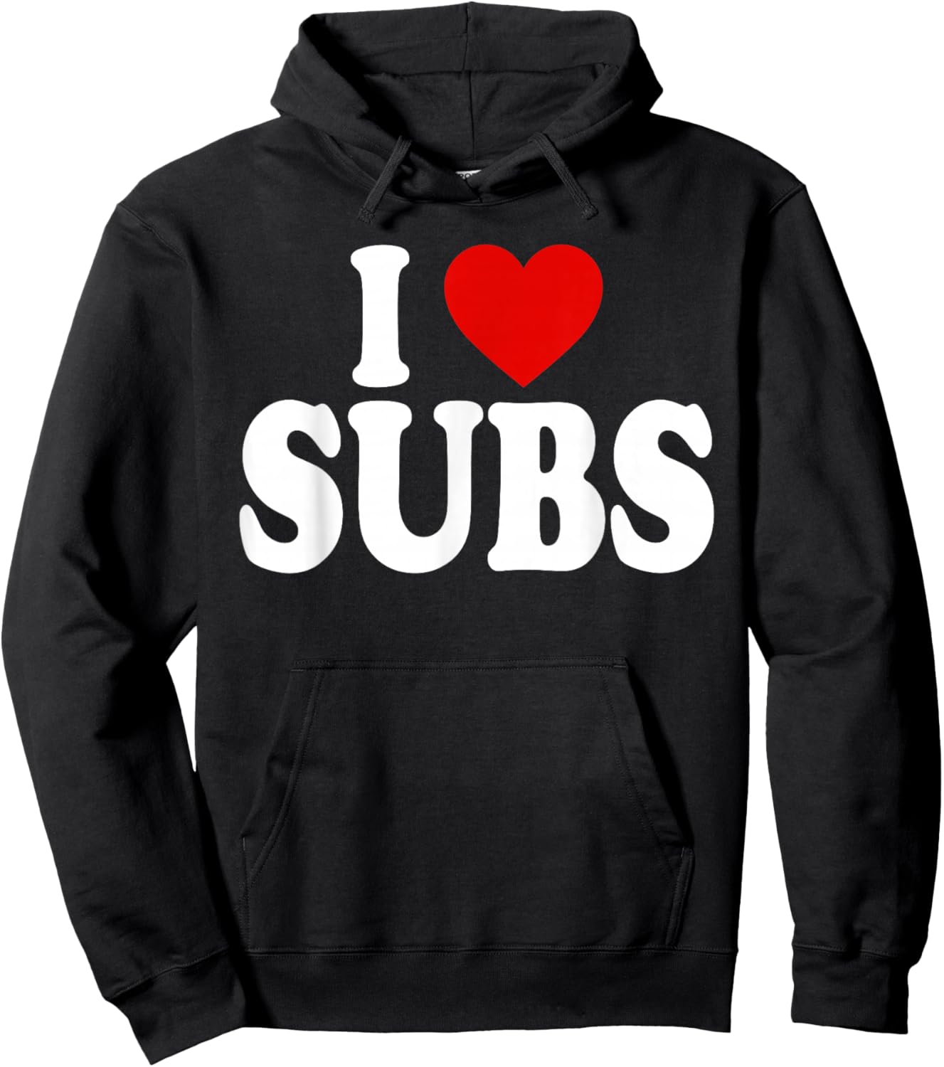 I Heart Love Subs Hoodie - Hoodie | Black