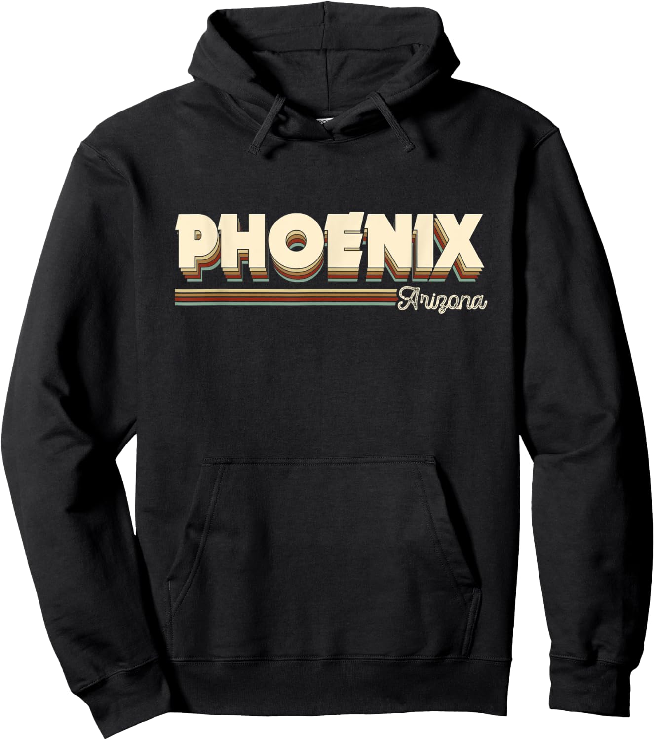 Vintage Phoenix Arizona AZ Gifts Souvenirs Men Women Kids Hoodie - Hoodie | Black