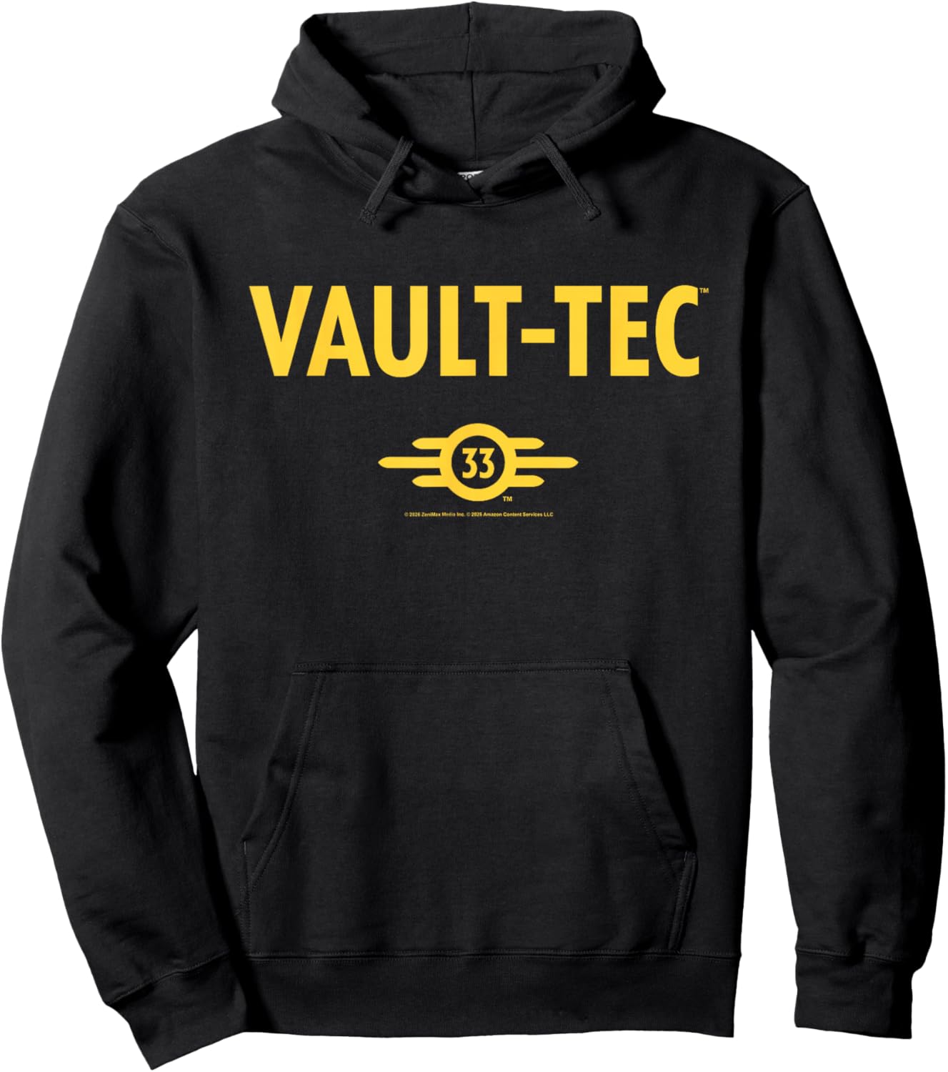 Fallout TV Series Vault-Tec 33 Logo Easy Costume Video Game Hoodie - Hoodie | Black