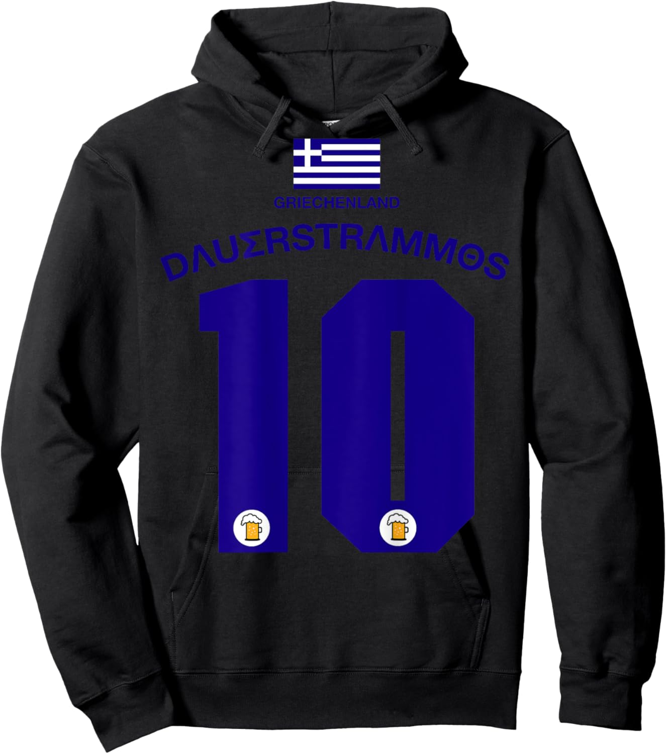 Griechenland Party Trikot Malle Party-Urlaub Hoodie - Hoodie | Black