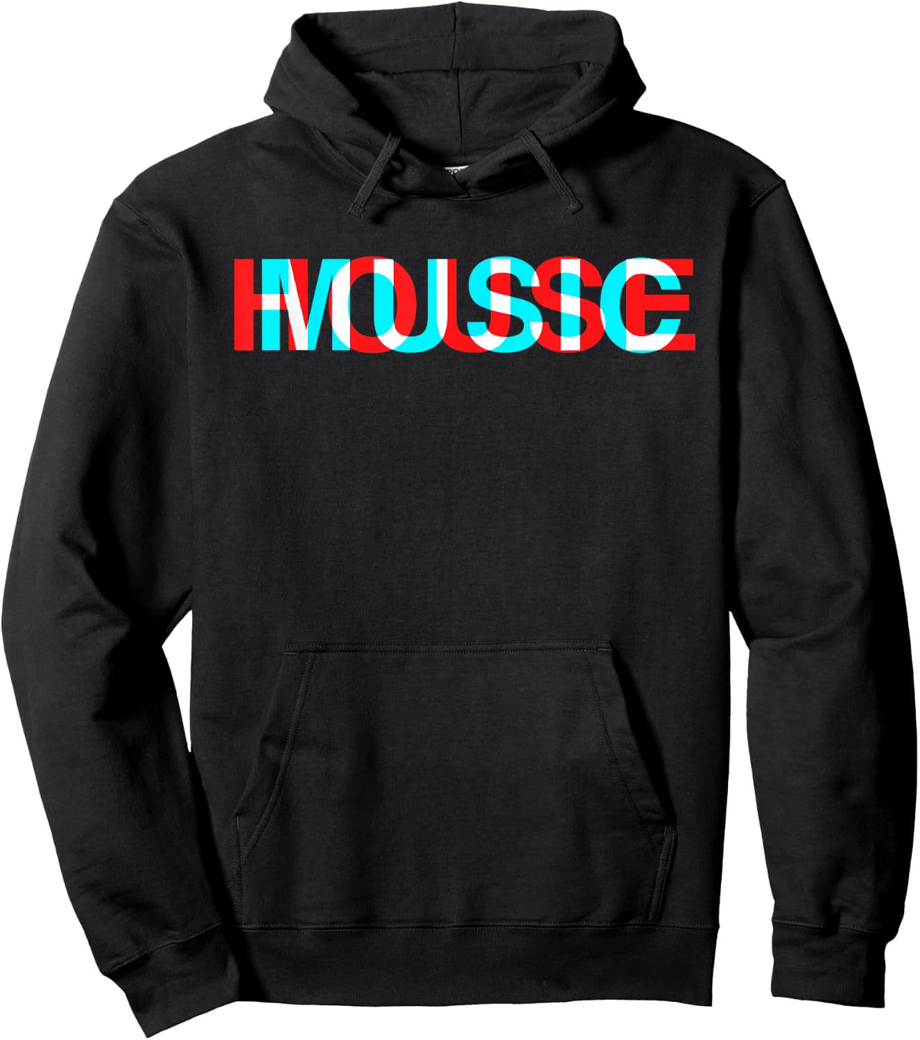 House Music Glitch Optical Illusion - EDM Rave DJ Hoodie - Hoodie | Black