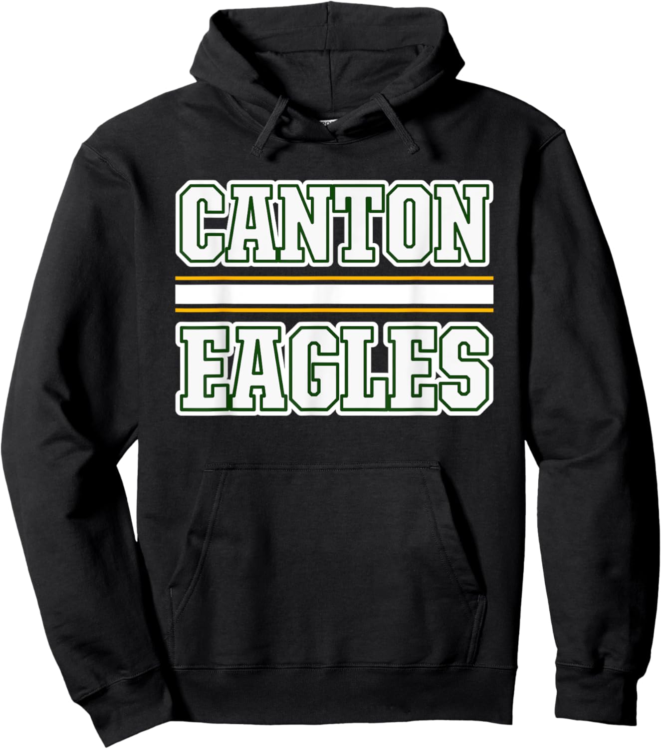 Canton Eagles Horizontal Stripes Hoodie - Hoodie | Black