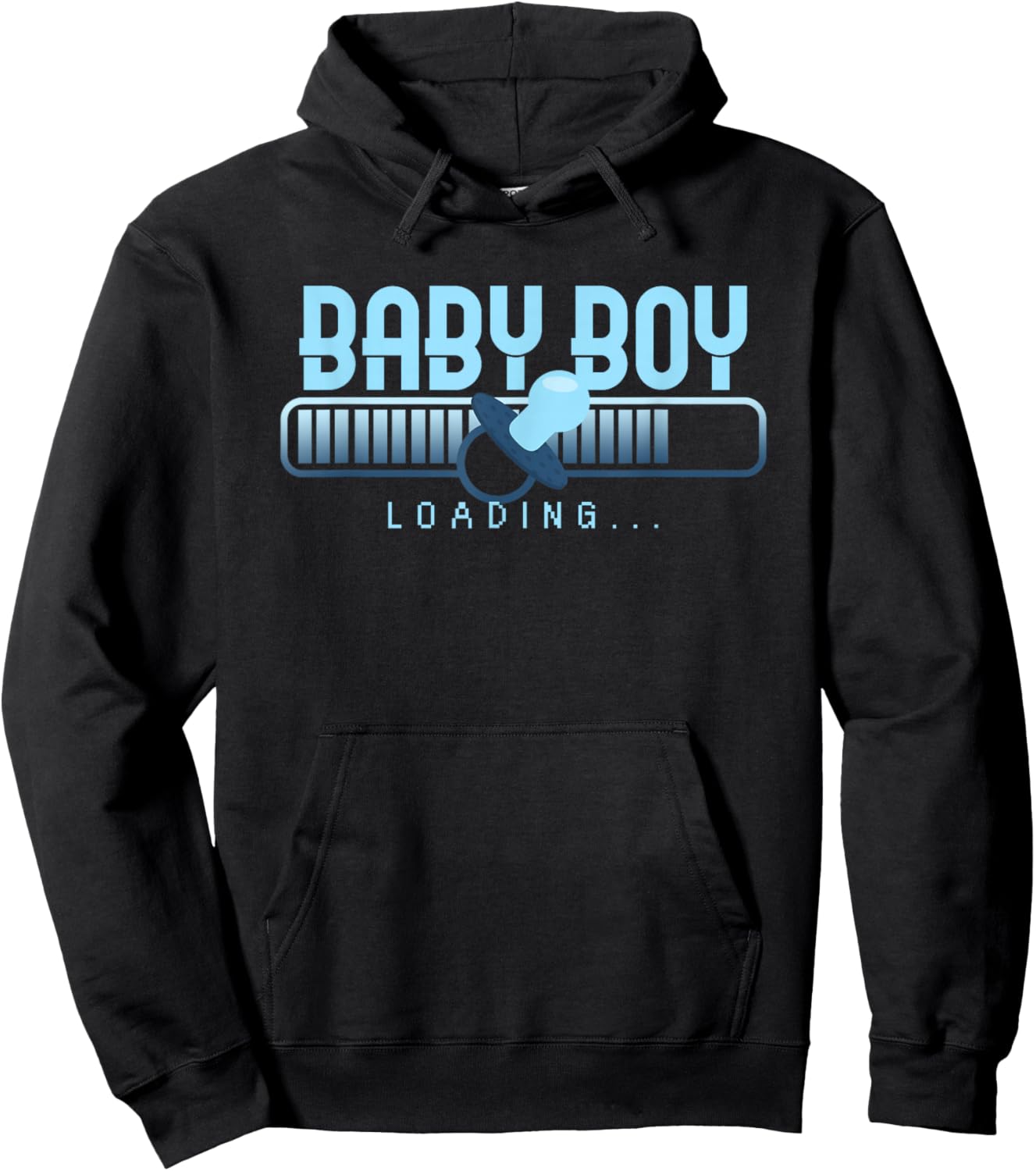 Baby Boy Loading Baby Shower Gender Reveal Pregnancy Hoodie - Hoodie | Black