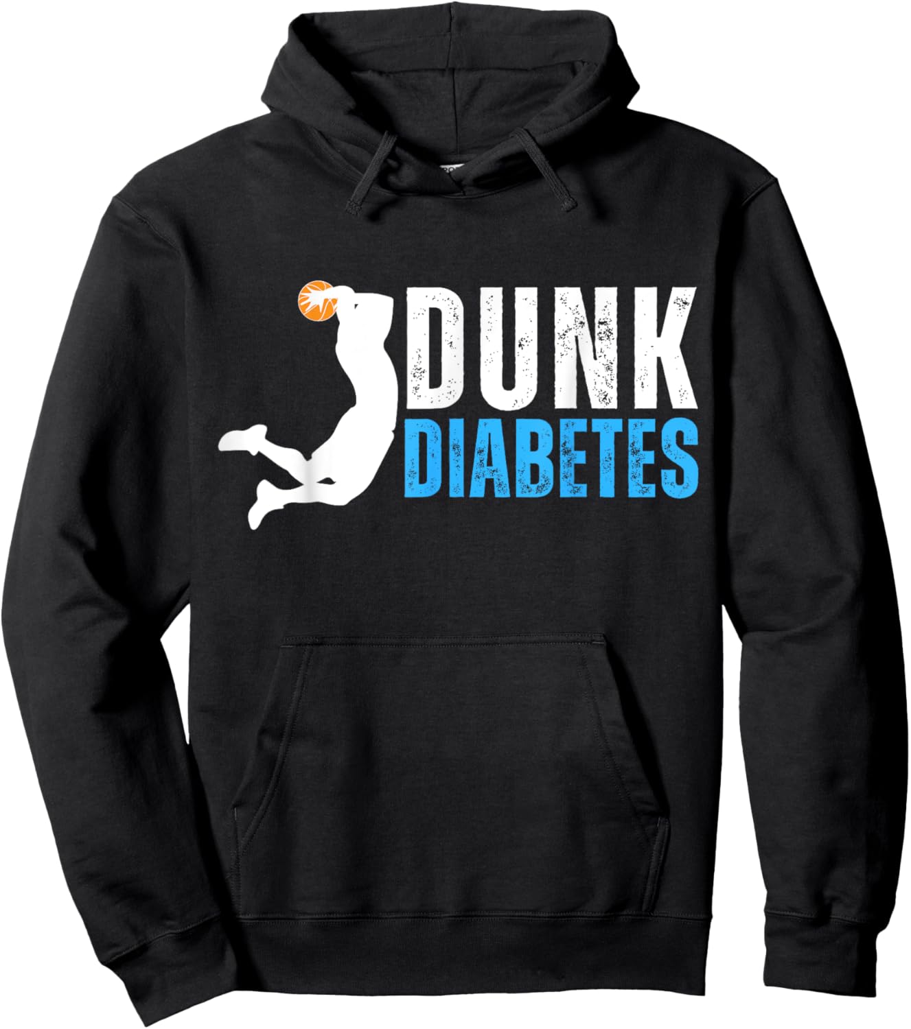 Dunk Diabetes Dunk the Fight with Diabetes Awareness Hoodie - Hoodie | Black