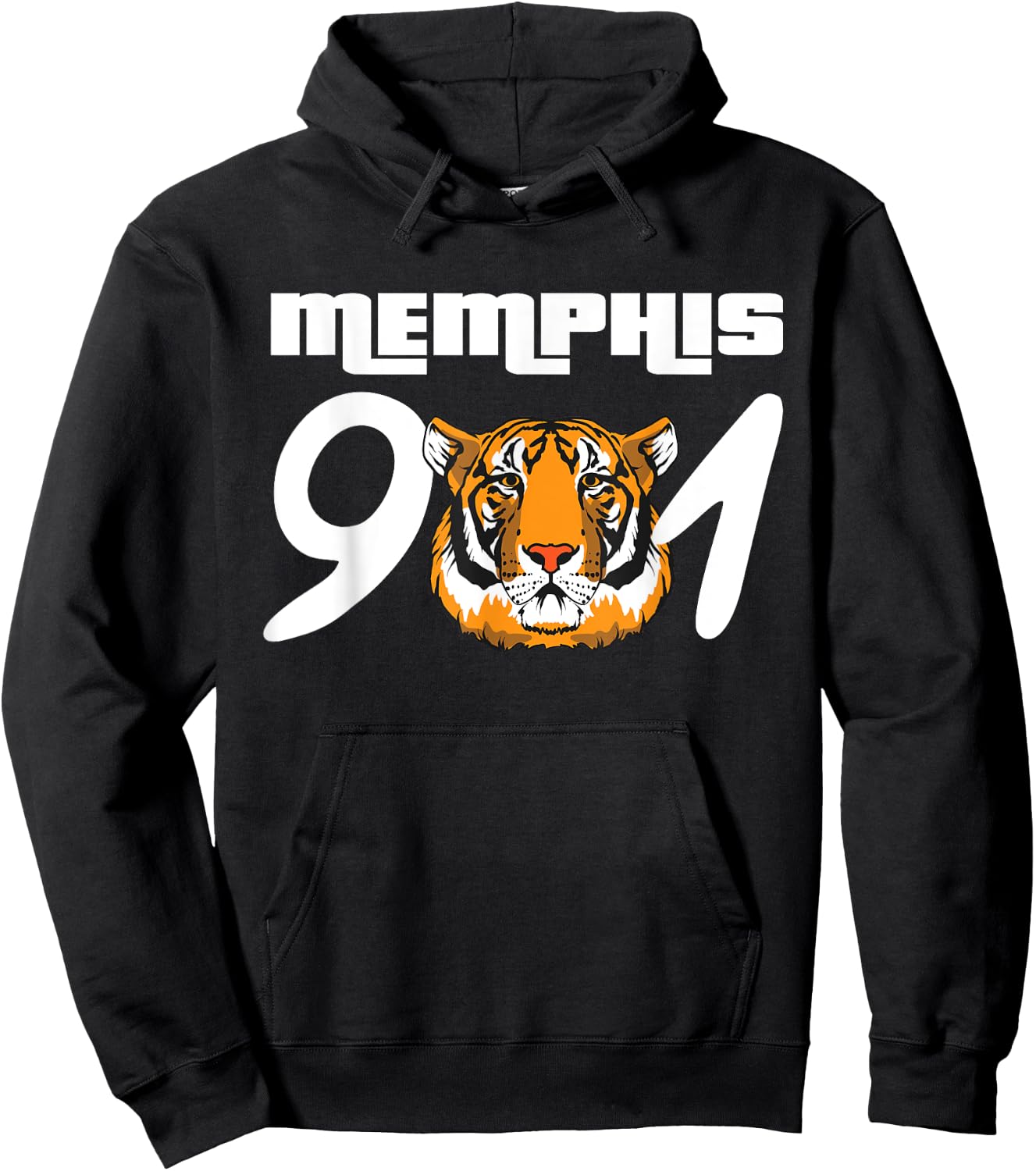 Memphis 901 Tiger Tennessee Hoodie - Hoodie | Black