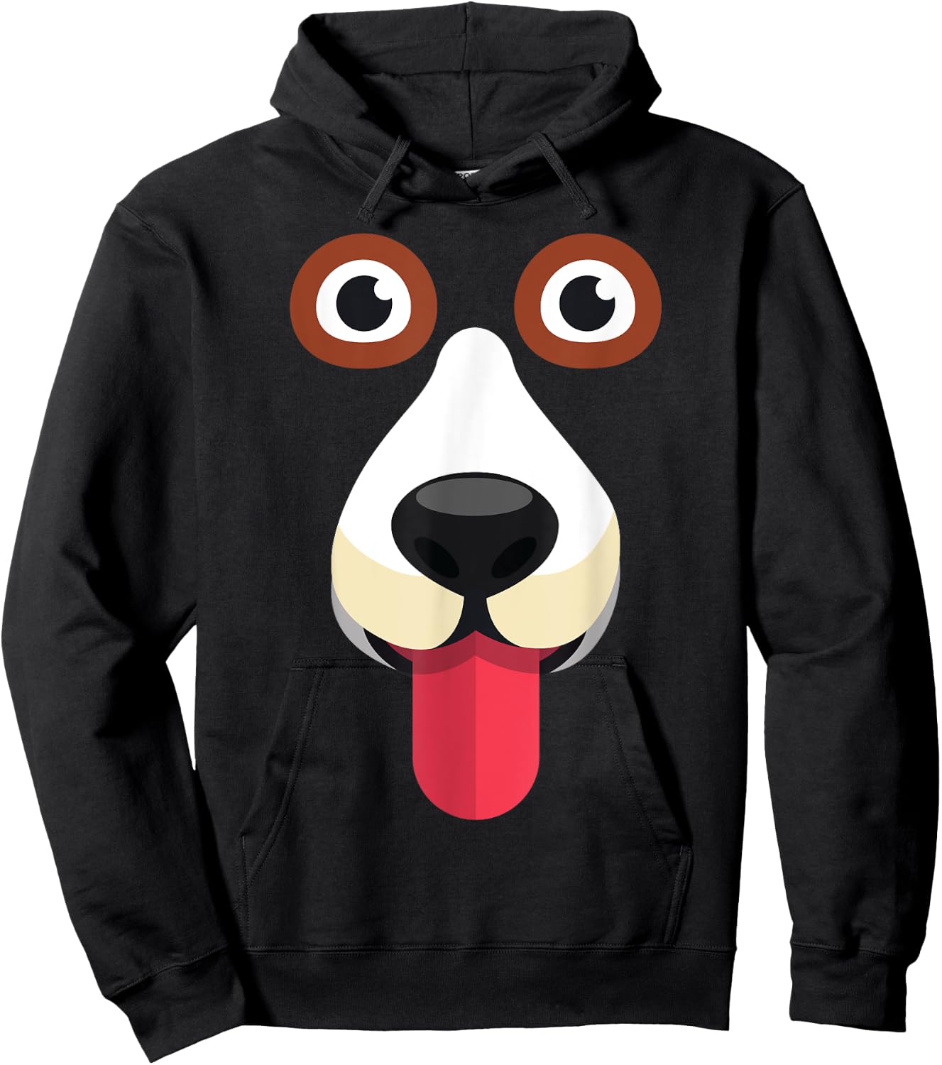 Funny Dog Face Costume Hoodie - Hoodie | Black