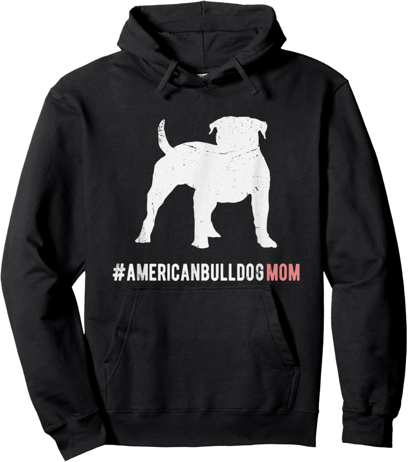 American Bulldog Dog Mom Gift American Bulldog Dog Hoodie - Hoodie | Black