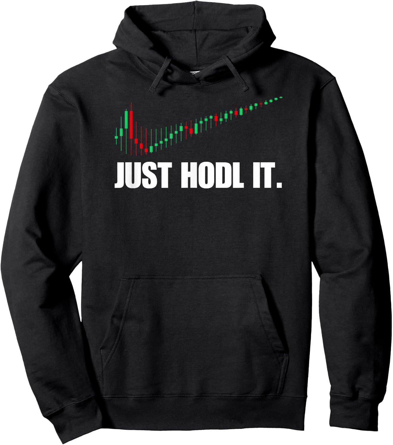 azDesigns Crypto Bitcoin BTC Blockchain Just HODL Bitcoin I Cool BTC Bitcoin Hoodie - Hoodie | Black