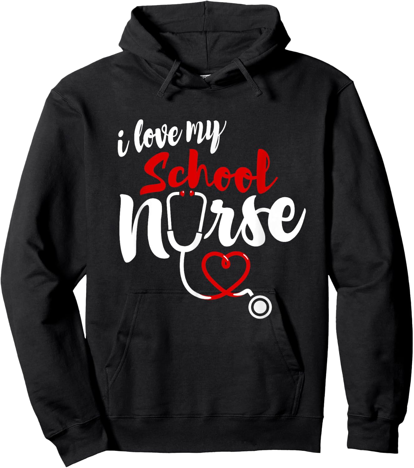 School Nurse Love Gifts | I love My Nurse Hoodie - Hoodie | Black