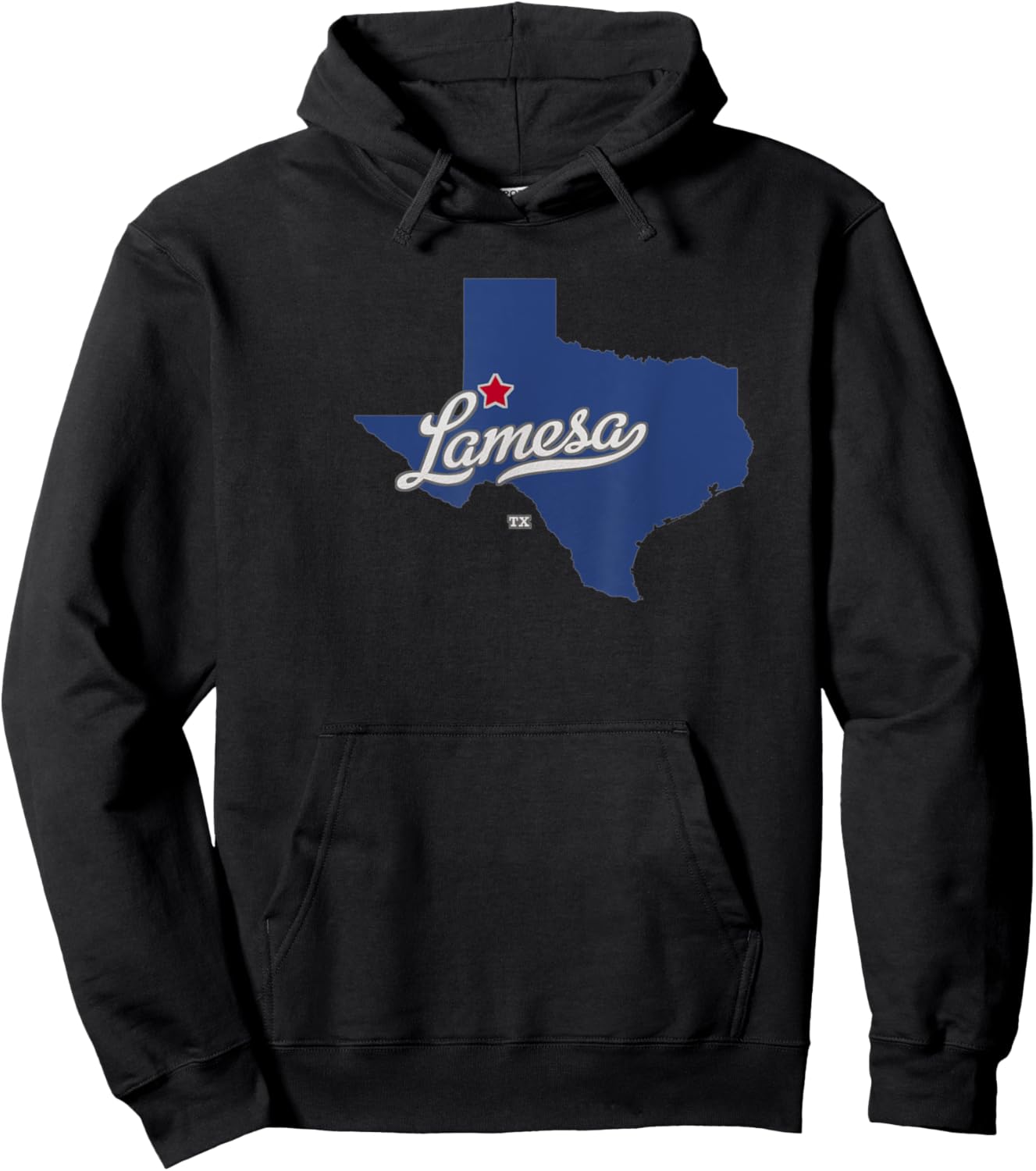 Lamesa Texas TX Map Hoodie - Hoodie | Black