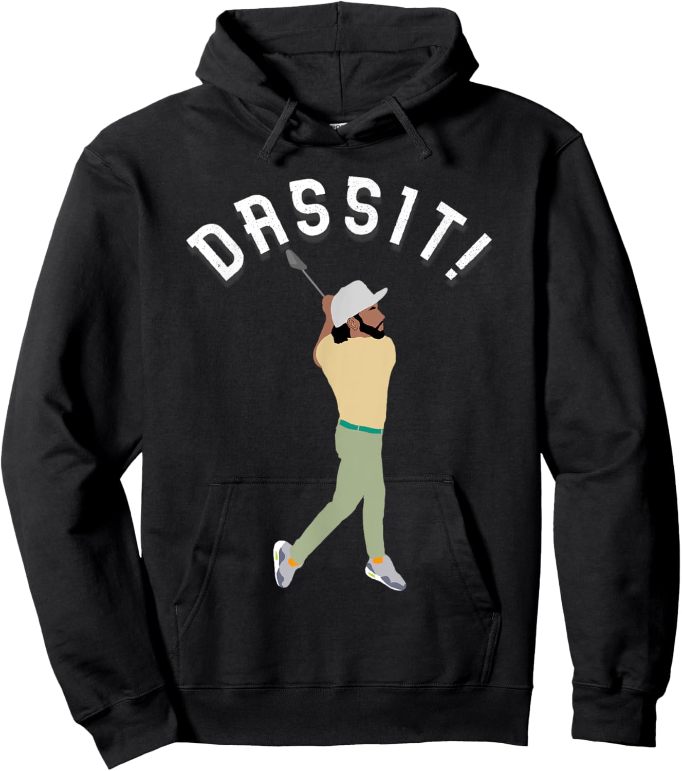 Dassit! Funny Golfing Manolo Funny Golf Gift Golfers Hoodie - Hoodie | Black