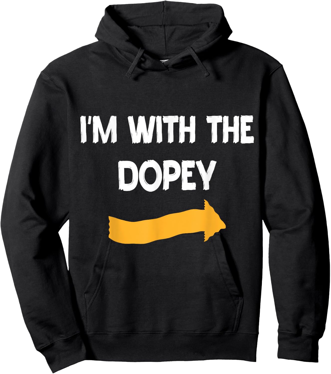 I'm With Dopey Halloween Costume Funny Couples Matching Hoodie - Hoodie | Black