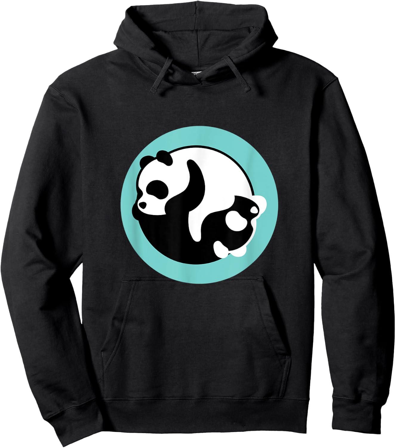 Yin And Yang Black White Art Panda Bear Cute Asian Gift Hoodie - Hoodie | Black