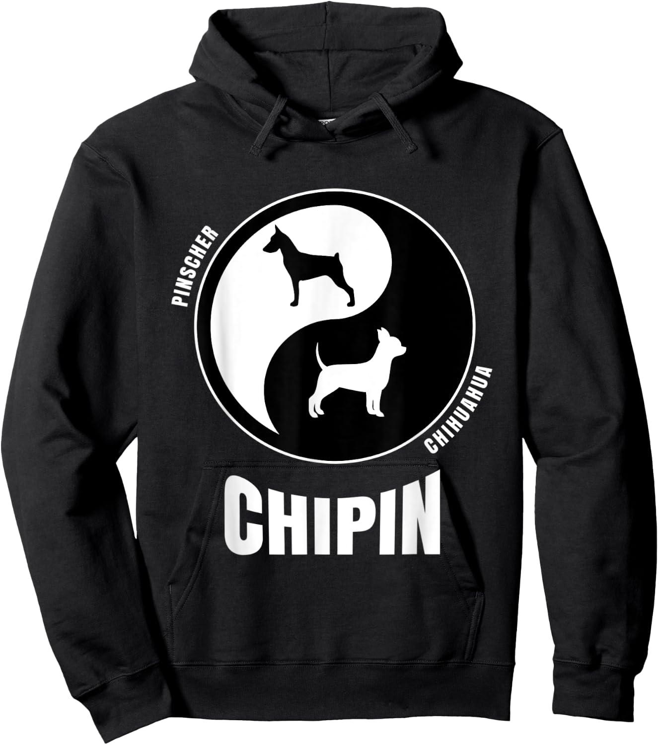 Chipin Dog Lovers Shirt | Owners Breeders Gift | Pet Chipin Women Kids Hoodie - Hoodie | Black