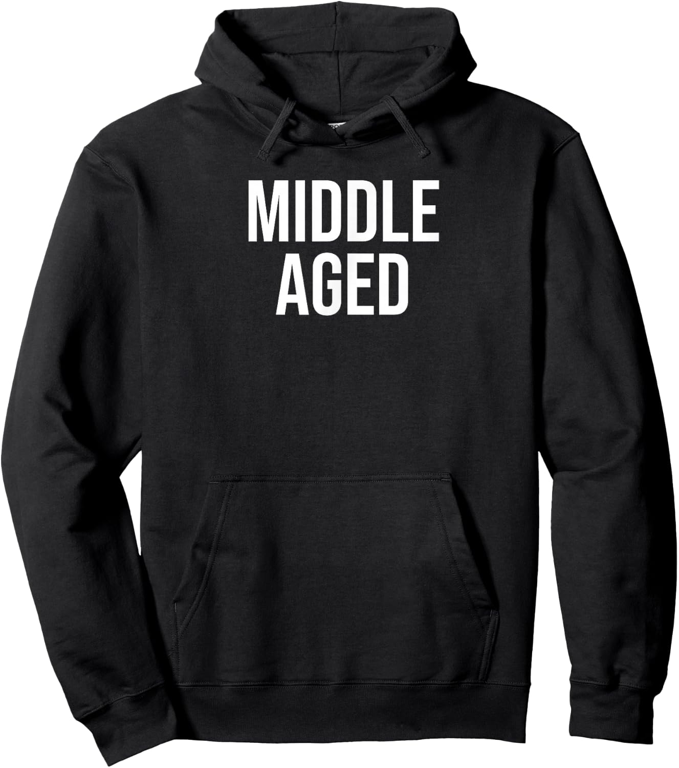 Middle Aged Hoodie - Hoodie | Black