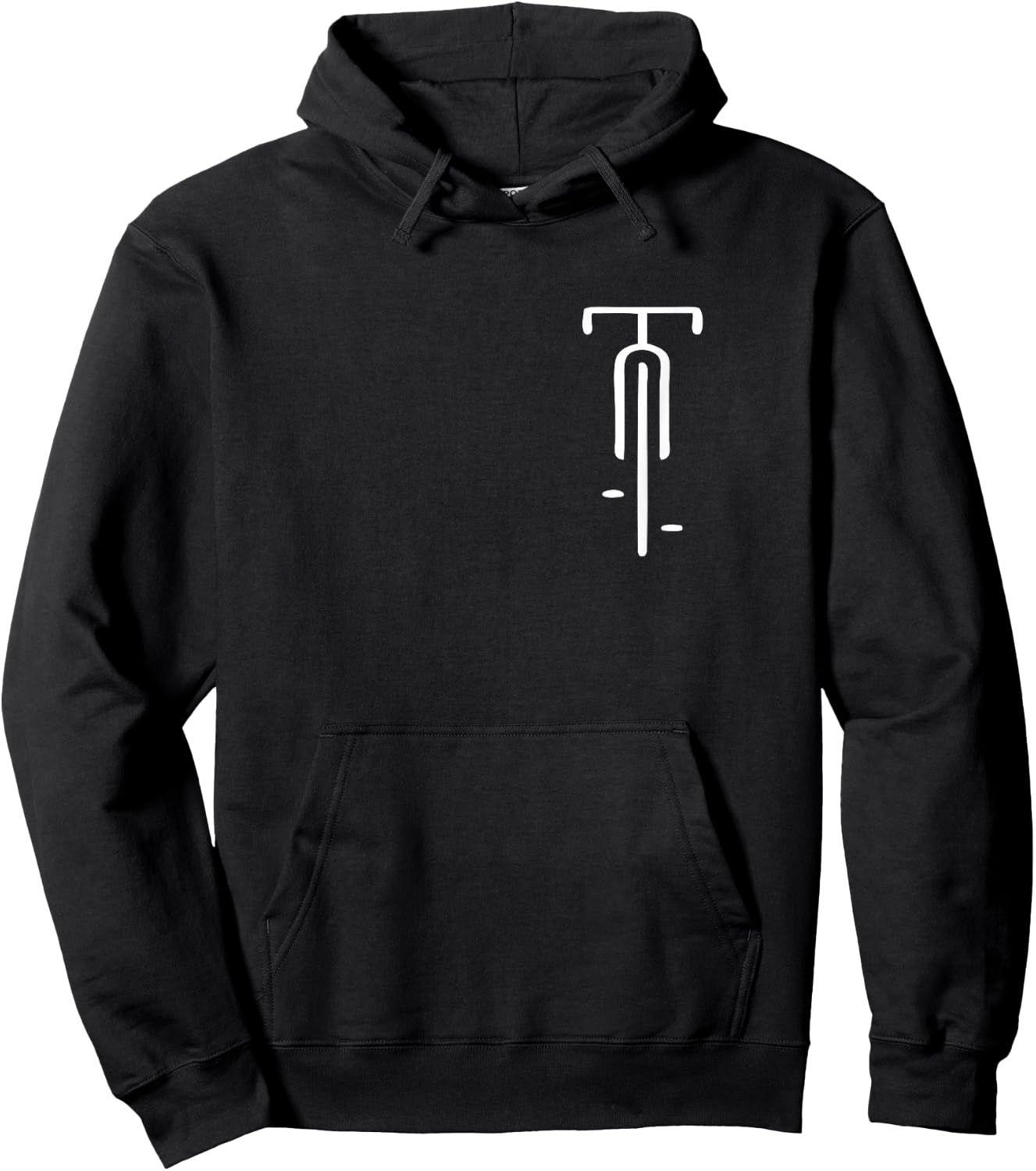 Bicycle Logo Minimal Retro for Bicycle Lovers Small Hoodie - Hoodie | Black