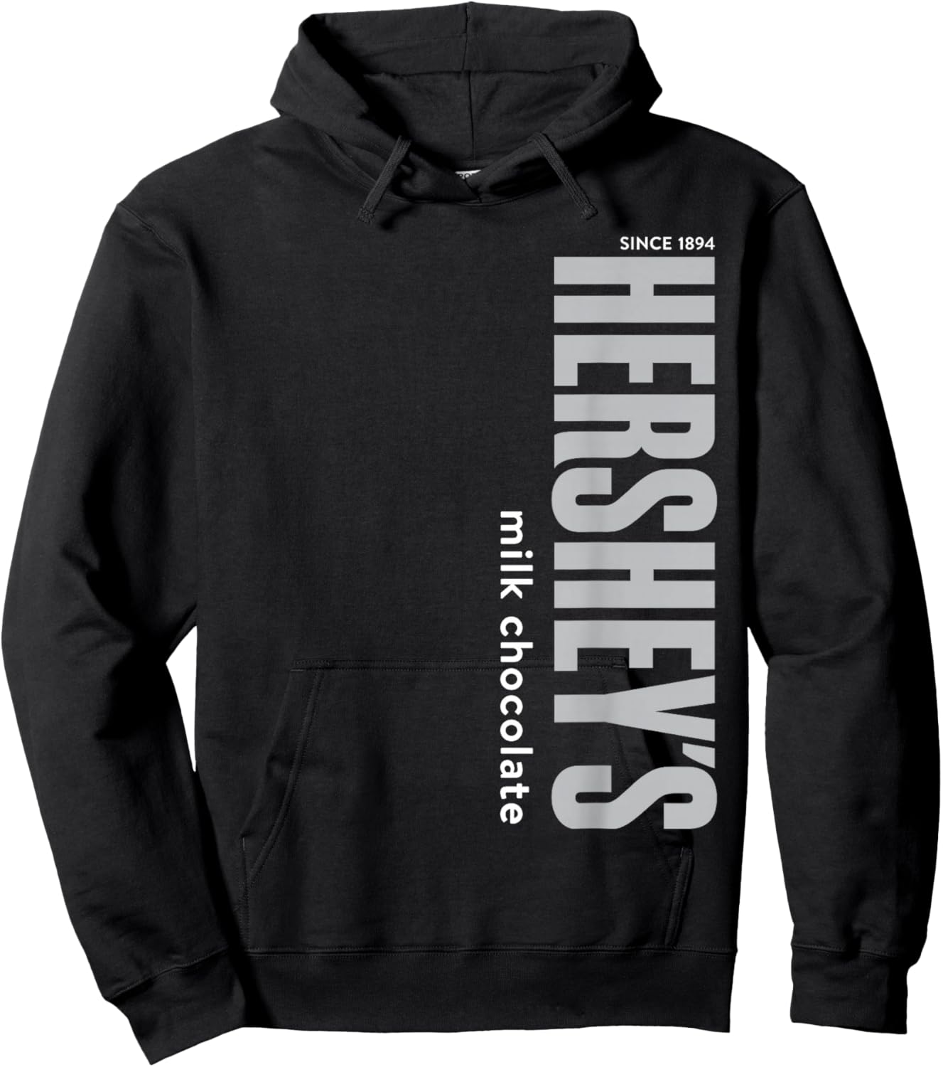 Hershey's Milk Chocolate Vintage Classic Vertical Logo Hoodie - Hoodie | Black