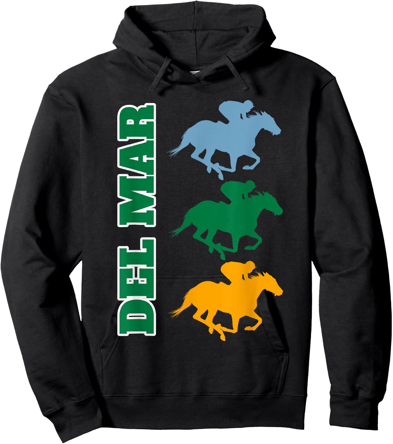 Del Mar California Horse Racing Hoodie - Hoodie | Black