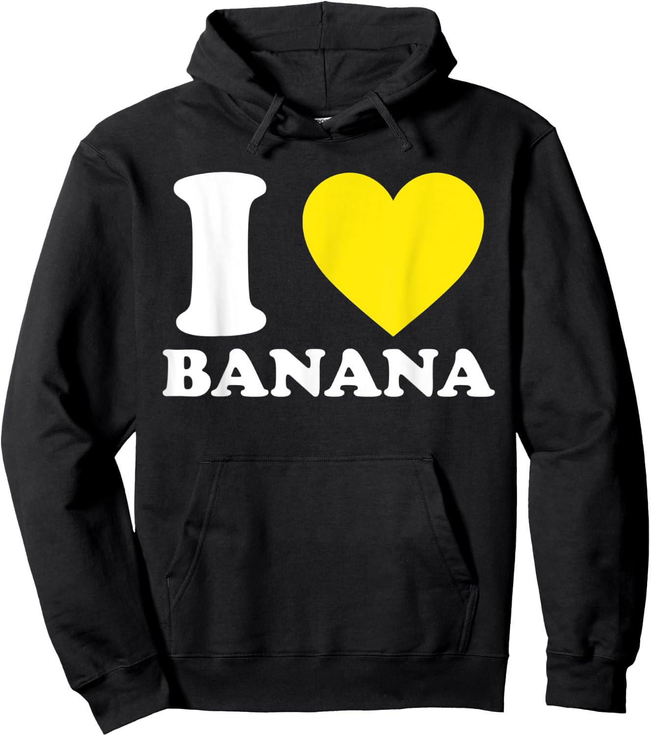 I Love Banana I Heart Banana Funny Summer Vegan Fruit Lovers Women Kids Hoodie - Hoodie | Black