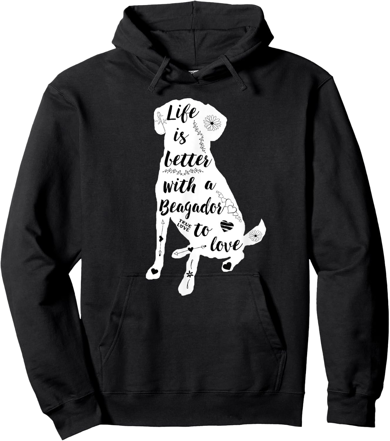 Beagador Design for Beagador Dog Lovers Women Girls Kids Hoodie - Hoodie | Black