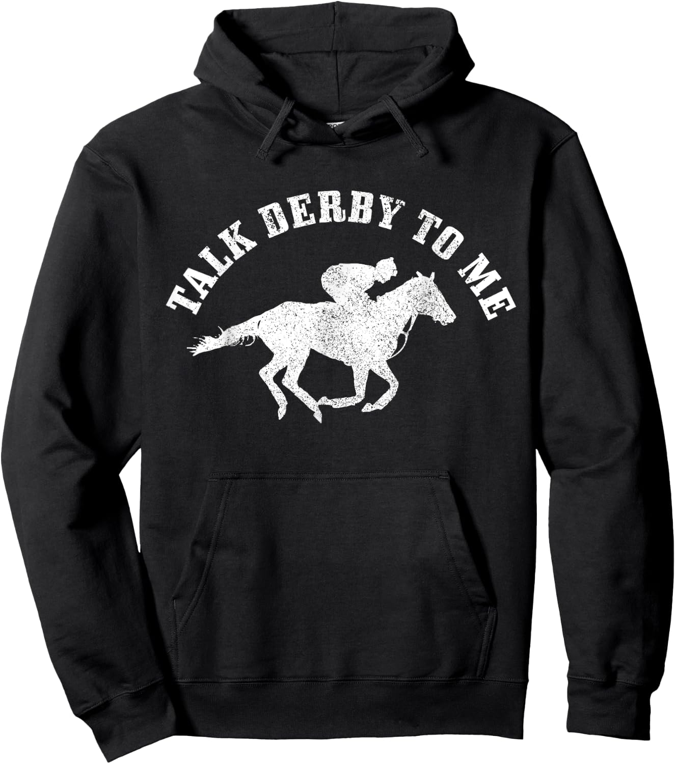 Talk Derby To Me Horse Racing Funny Gift Hoodie - Hoodie | Black