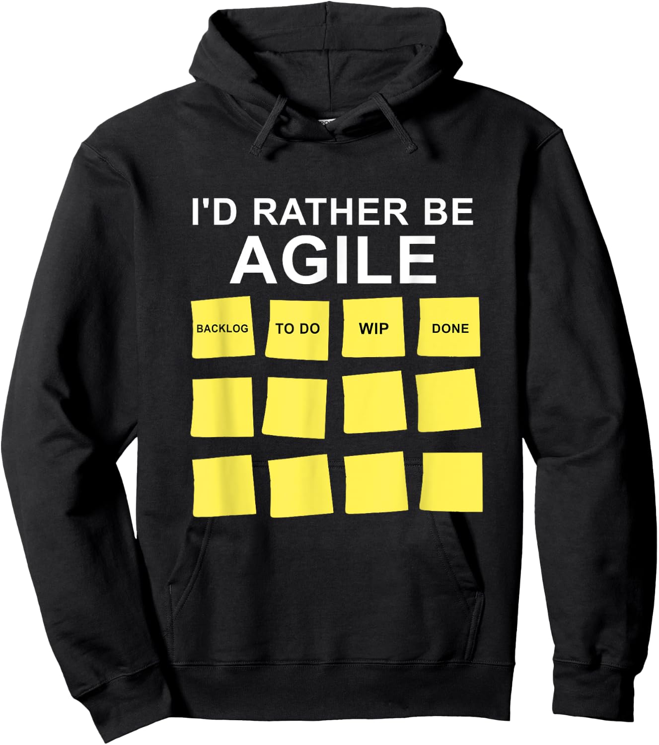 Agile Coach Funny Scrum Master Kanban Product Owner Hoodie - Hoodie | Black