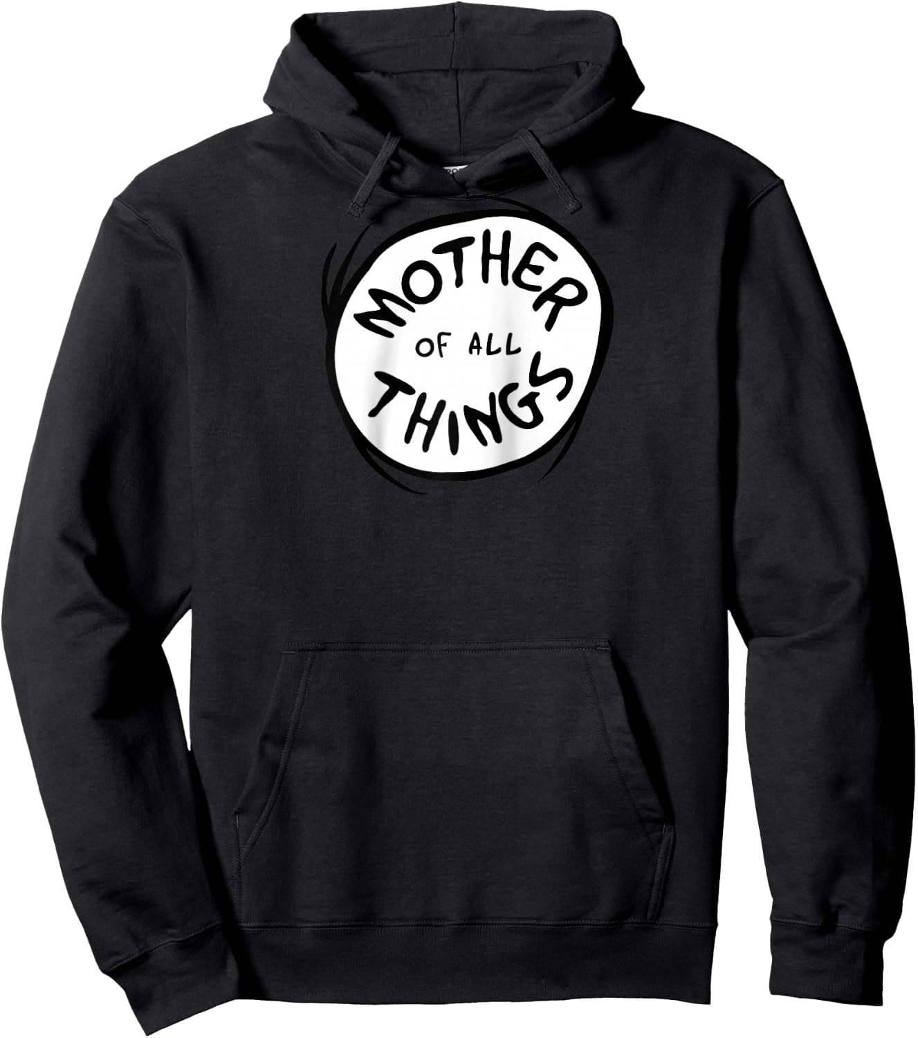 Dr. Seuss Mother of All Things Emblem Colour Option Raglan Baseball Hoodie - Hoodie | Black