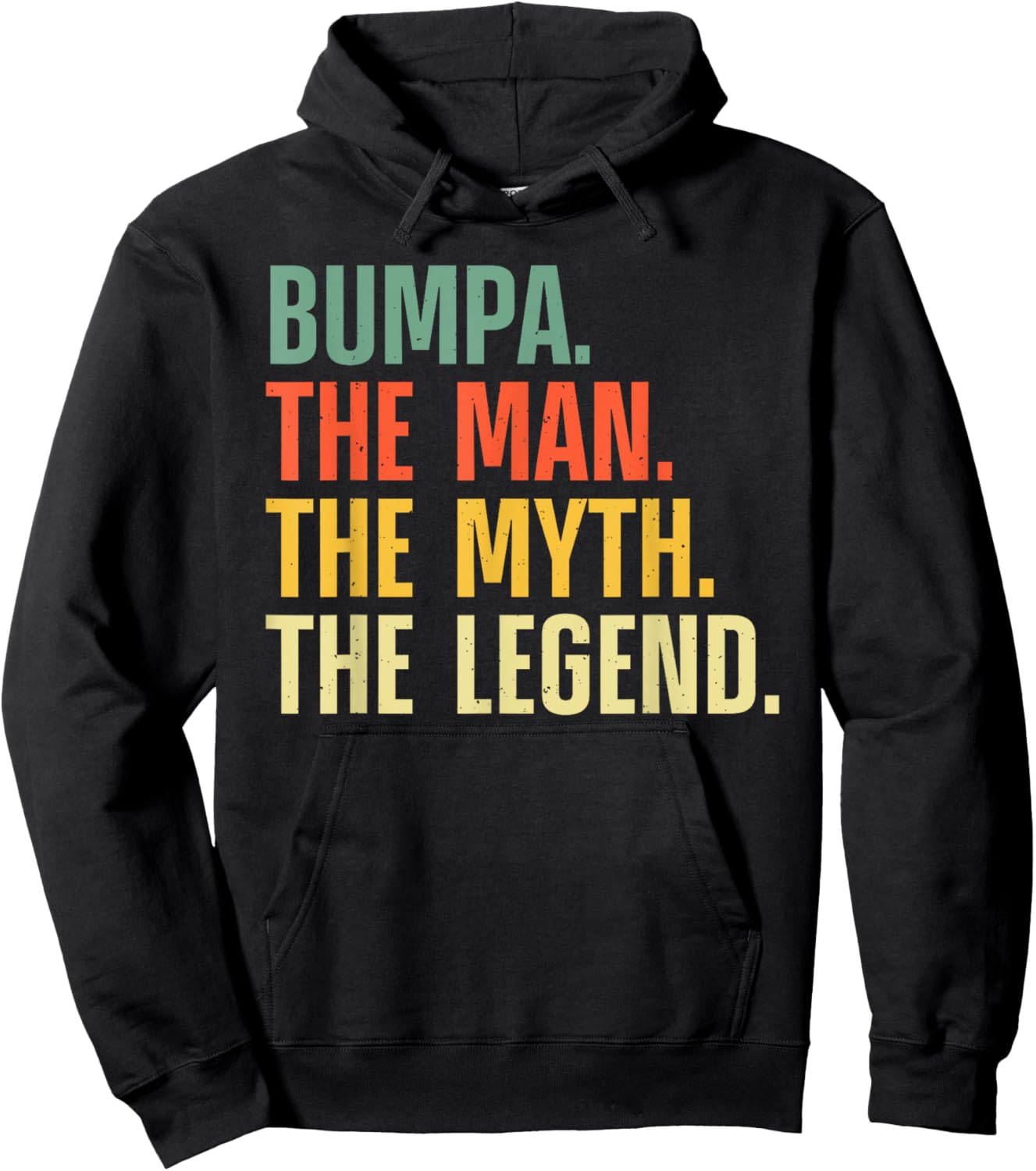 Bumpa Design For Grandpa Grandfather From Grandkids Bumpa Hoodie - Hoodie | Black