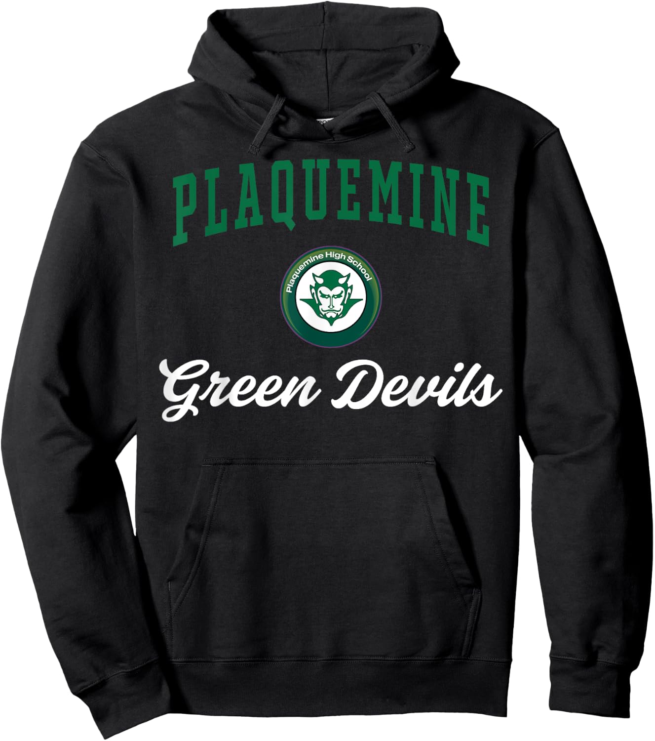 Plaquemine High School Green Devils C3 Hoodie - Hoodie | Black