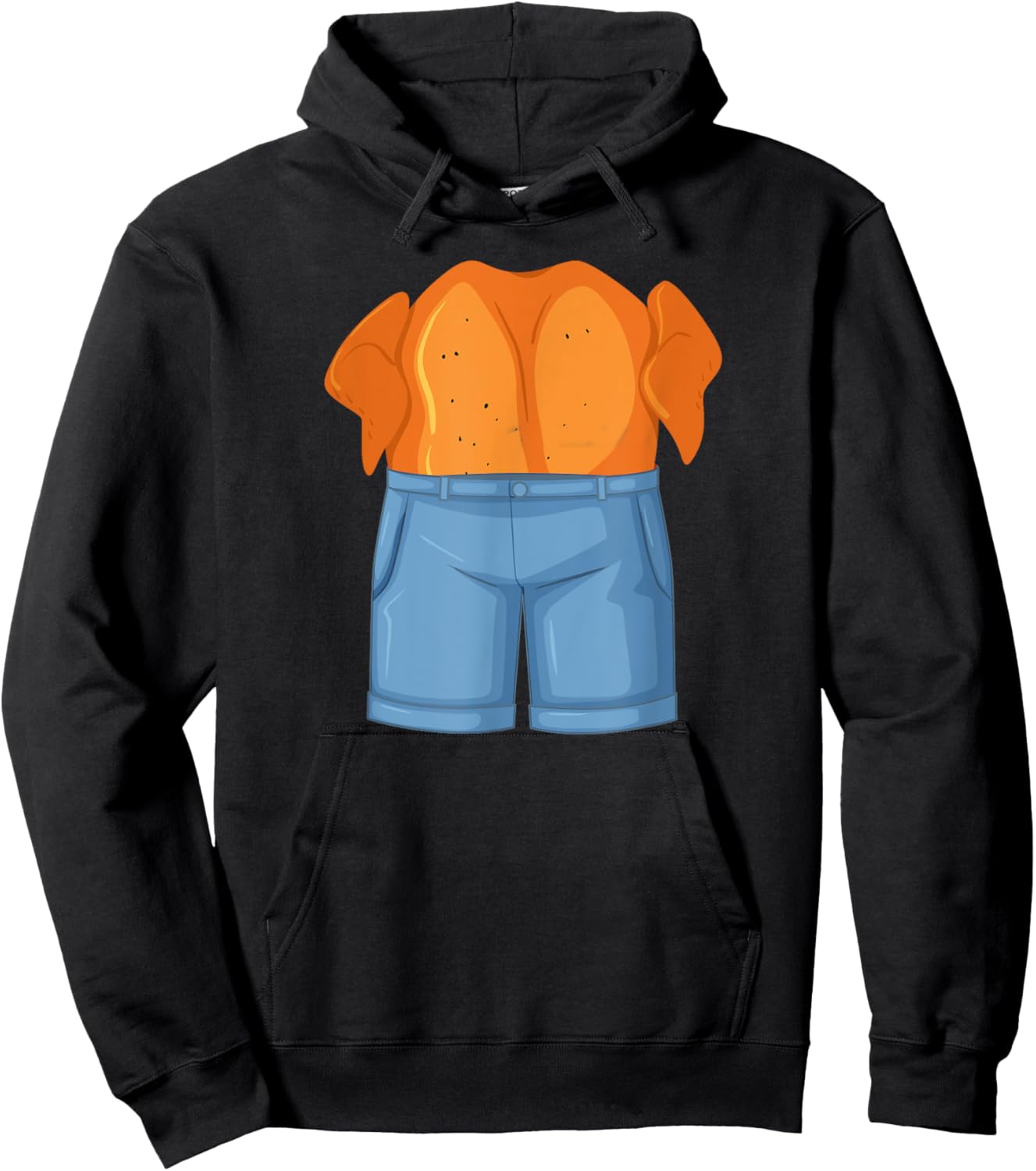 Funny Chicken in Denim Chicken Dream Pun Hoodie - Hoodie | Black