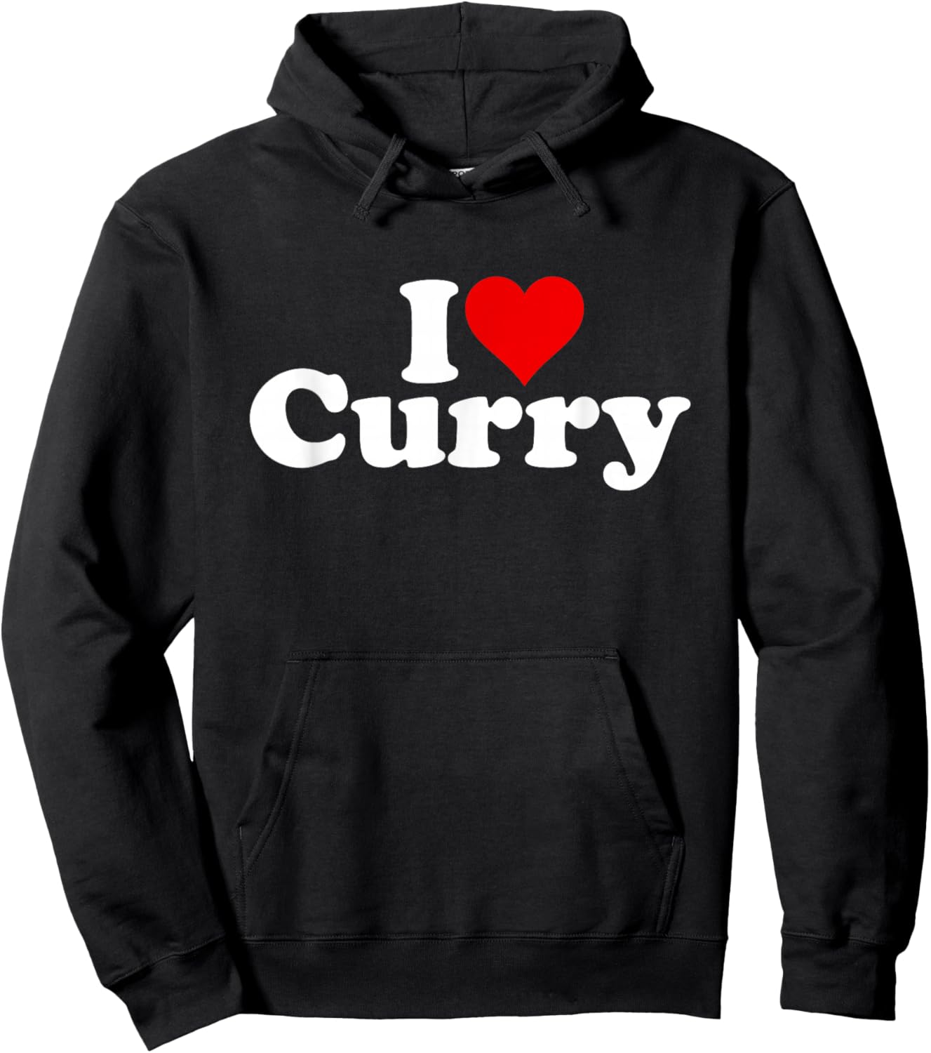 I Love Heart Curry Hoodie - Hoodie | Black