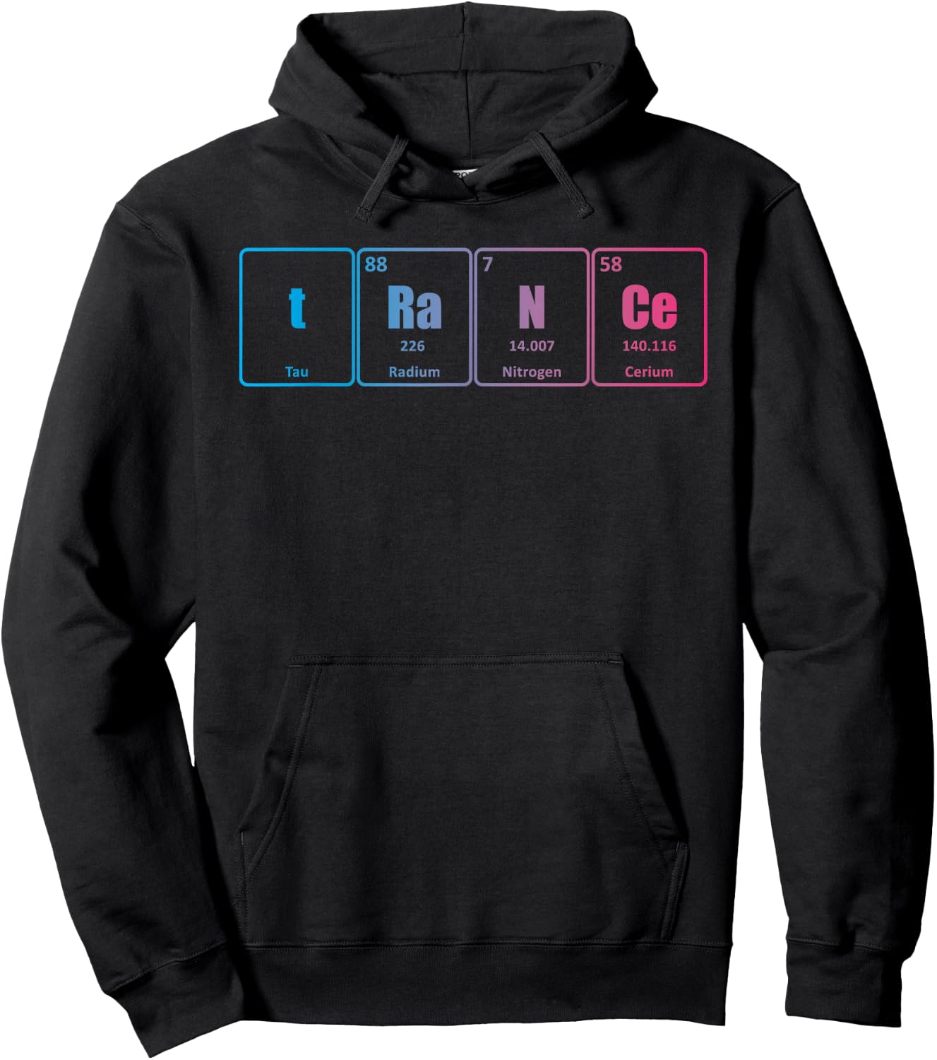 Trance Periodic Table Science Rave EDM Hoodie - Hoodie | Black