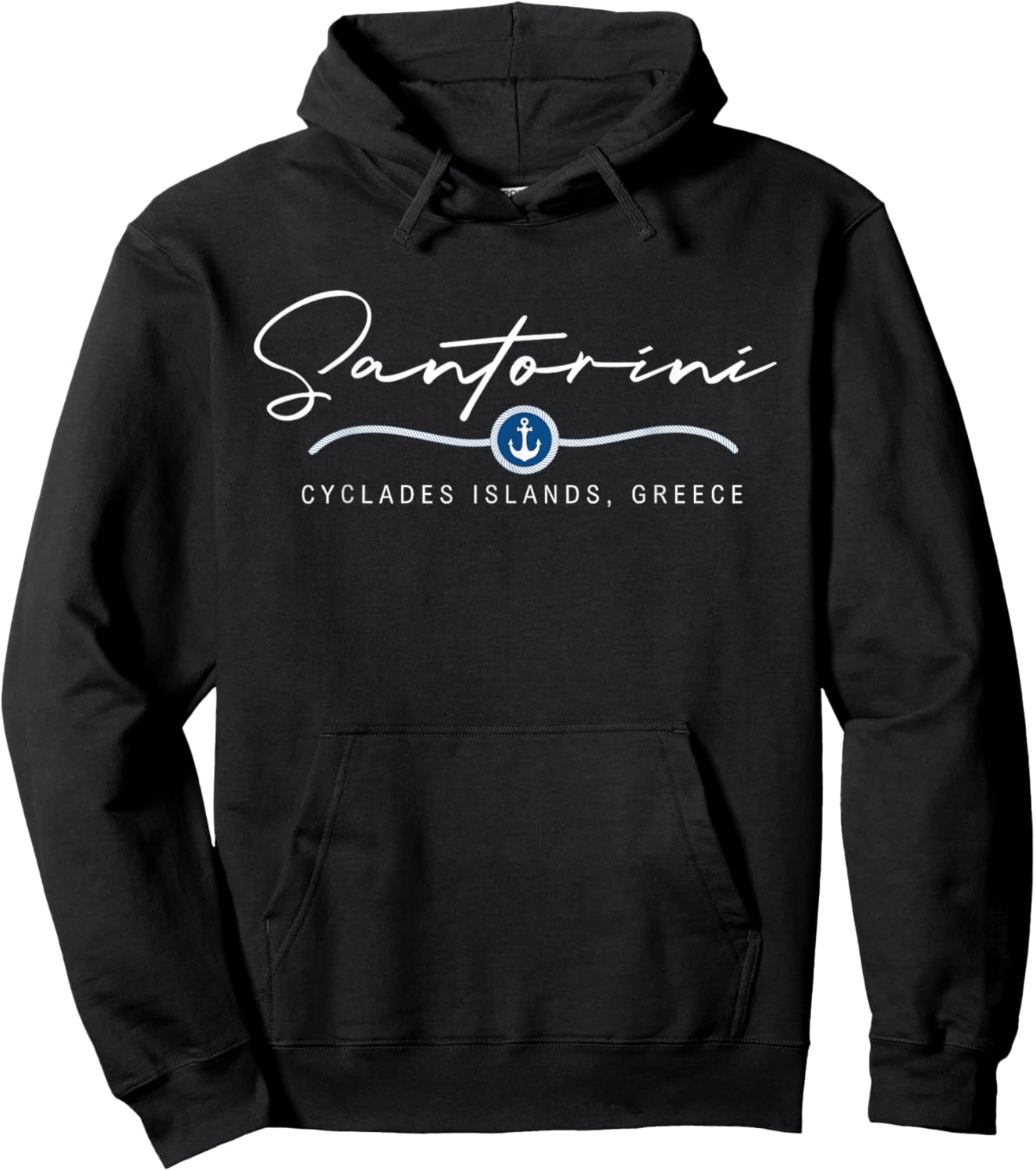 Santorini Greece Santorini Hoodie - Hoodie | Black