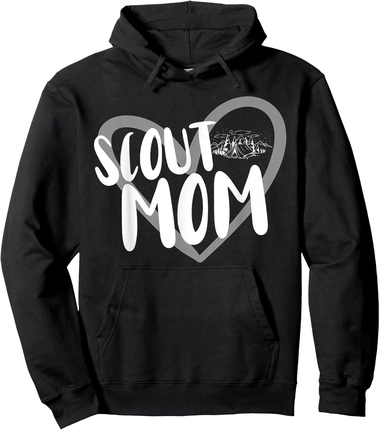 Scouting Funny Scout Mom Hoodie - Hoodie | Black